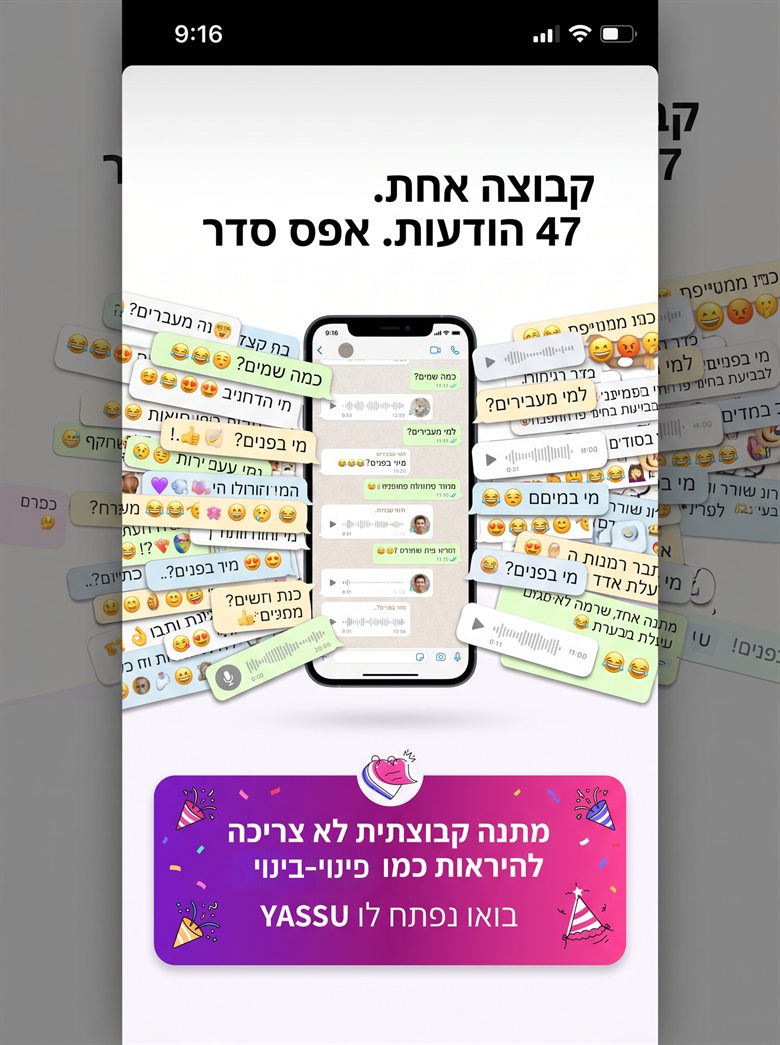 בלגן בקבוצת וואטסאפ